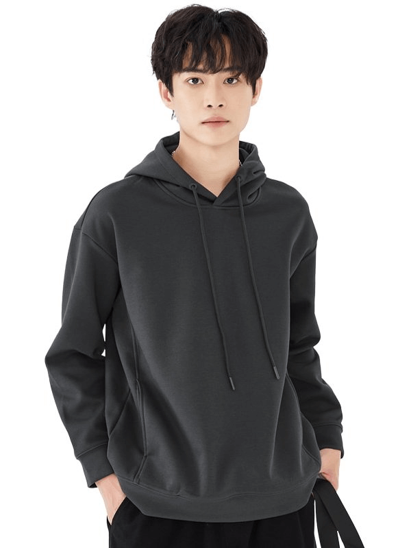 Stylish sporty men's hoodie with hood and two pockets, SF1531, perfect for active lifestyle; crafted from comfy spandex.